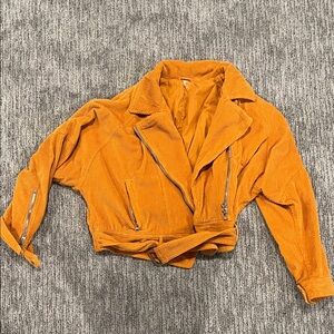 Free People Slouchy Moto Corduroy Jacket